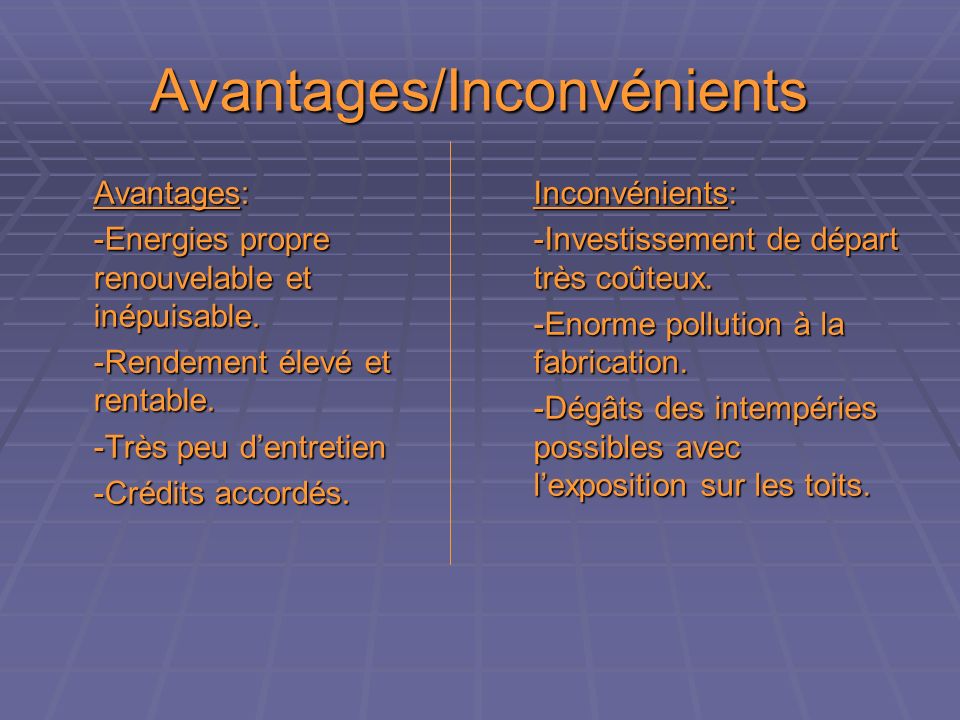 découvrez les multiples avantages des panneaux photovoltaïques : production d'énergie renouvelable, réduction des factures d'électricité, aides gouvernementales, et impact positif sur l'environnement. optez pour une solution durable et économique.