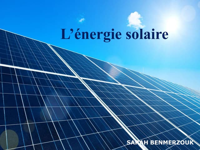 découvrez la définition de l'énergie solaire, sa nature, ses avantages et son impact sur l'environnement. apprenez comment cette source d'énergie renouvelable transforme notre manière de produire de l'électricité et de préserver notre planète.