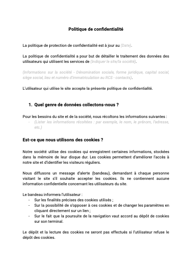 découvrez notre politique de confidentialité, un document essentiel qui explique comment nous collectons, utilisons et protégeons vos informations personnelles. nous nous engageons à respecter votre vie privée et à garantir la sécurité de vos données tout au long de votre expérience avec nous.
