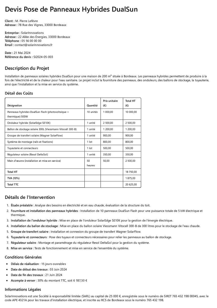 obtenez votre devis personnalisé pour l'installation de panneaux solaires et découvrez comment cette solution énergétique renouvelable peut réduire vos factures d'électricité tout en préservant l'environnement. comparez les prix et les services pour choisir l'offre qui vous convient le mieux.