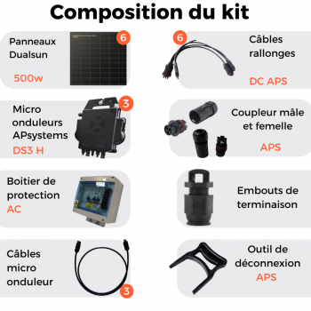 découvrez notre kit solaire 3000w avec batterie intégrée, idéal pour une alimentation énergétique durable et autonome. parfait pour réduire votre facture d'électricité et profiter d'une source d'énergie renouvelable, ce kit performant s'adapte à vos besoins domestiques ou en extérieur. ne manquez pas cette solution écologique et économique pour un mode de vie plus vert!