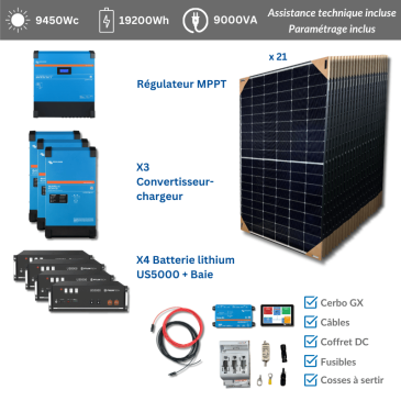découvrez notre kit solaire 3000w avec batterie, idéal pour transformer votre consommation d'énergie. profitez d'une autonomie énergétique optimale et réduisez vos factures grâce à une solution durable et performante. facile à installer et écologique, ce kit est parfait pour les particuliers et les professionnels souhaitant s'engager vers une énergie renouvelable.
