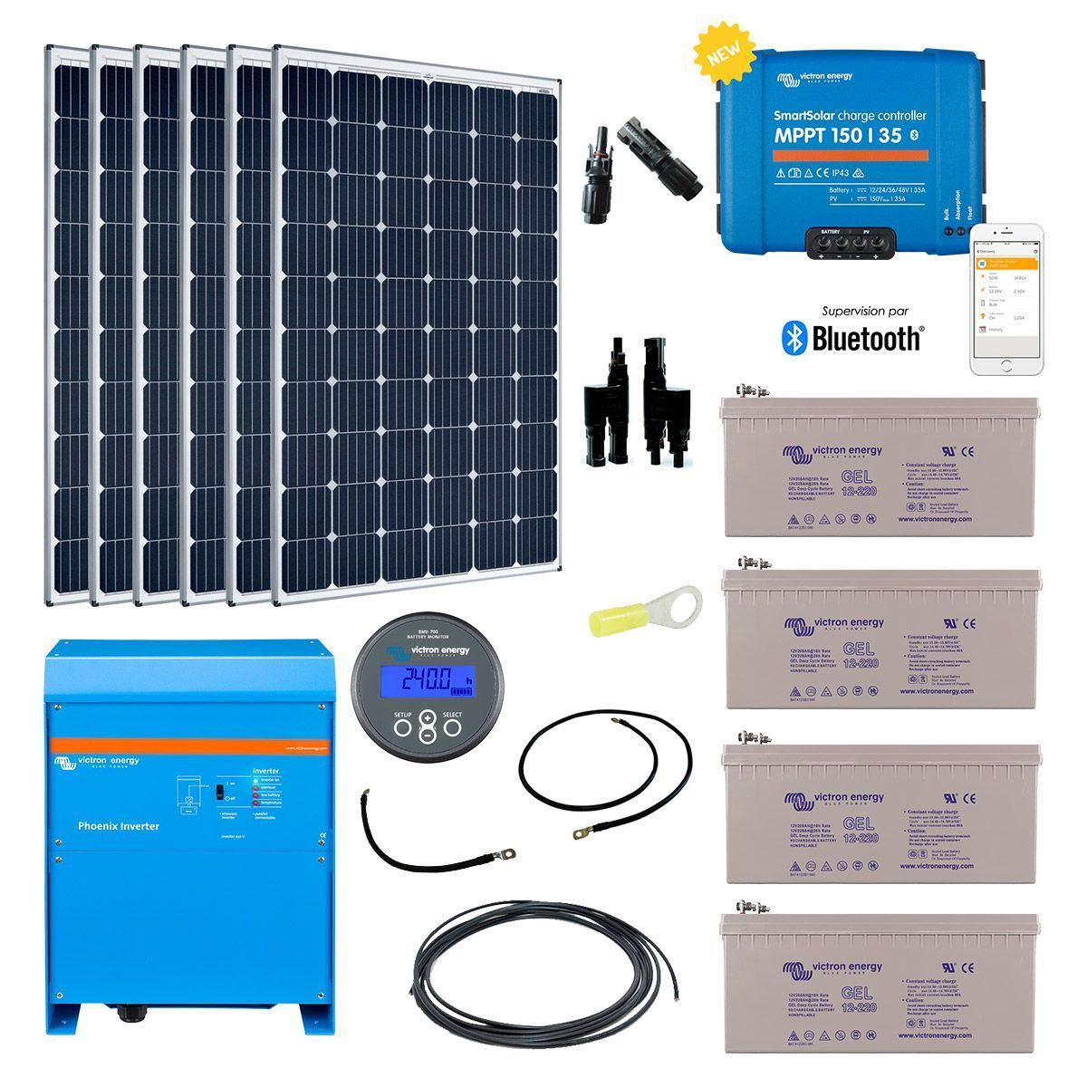 découvrez notre kit solaire complet pour une énergie renouvelable et efficace. idéal pour réduire vos factures d'électricité et contribuer à la protection de l'environnement. facile à installer, robuste et adapté à tous vos besoins énergétiques.