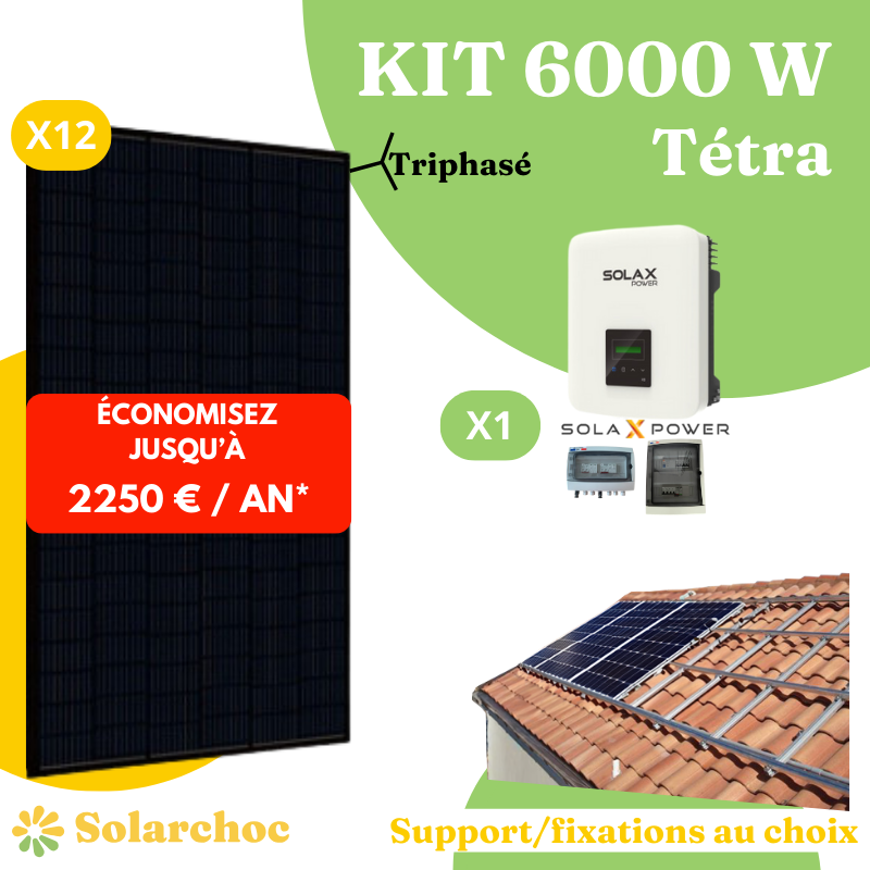 découvrez notre kit solaire 6000w, idéal pour maximiser votre production d'énergie renouvelable. conçu pour les particuliers et les professionnels, ce kit complet vous permettra de réduire vos factures d'électricité tout en respectant l'environnement. facile à installer et performant, il est temps d'adopter une solution énergétique durable.