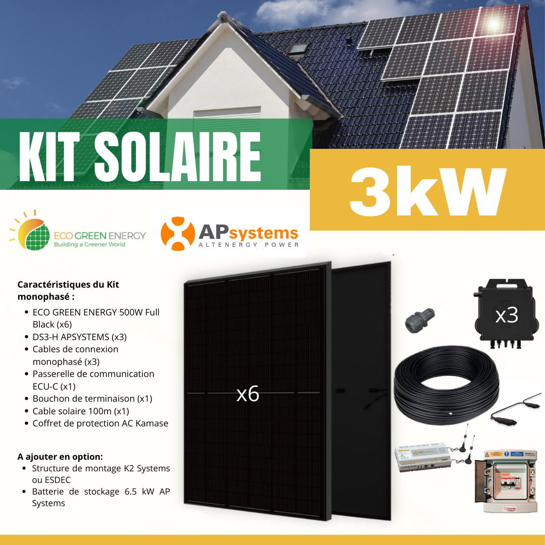 découvrez notre panneau solaire 3kw, idéal pour optimiser votre production d'énergie renouvelable. économisez sur vos factures d'électricité tout en contribuant à la protection de l'environnement grâce à cette solution durable et performante.
