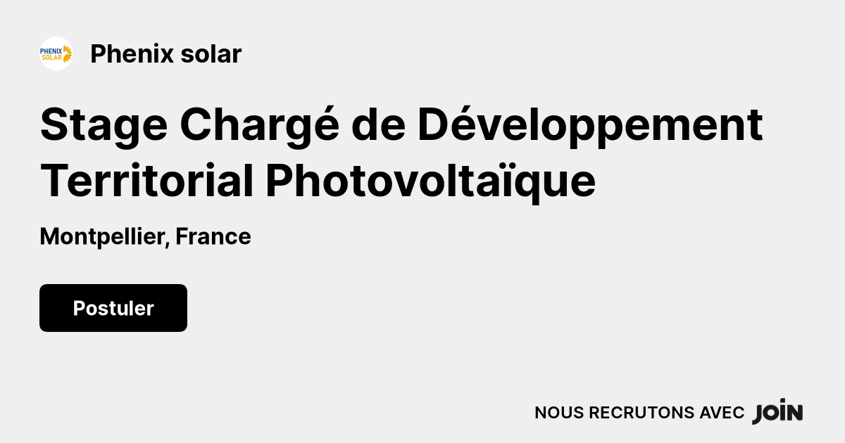 découvrez nos stages en photovoltaïque pour acquérir les compétences clés dans le domaine des énergies renouvelables. formations pratiques et théoriques pour maîtriser l'installation et la maintenance de systèmes solaires, tout en contribuant à la transition énergétique.