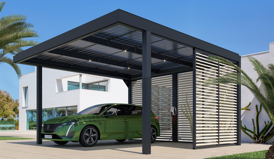 découvrez notre carport double solaire, une solution innovante alliant protection de vos véhicules et production d'énergie renouvelable. profitez d'un abri pratique tout en réduisant votre empreinte carbone grâce à des panneaux solaires intégrés.