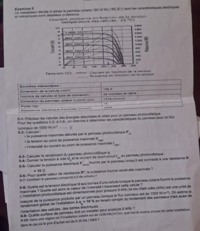 découvrez des exercices pratiques de mathématiques appliquées au photovoltaïque. améliorez vos compétences en calcul et en analyse pour mieux comprendre l'énergie solaire et son impact. idéal pour les étudiants et les professionnels souhaitant approfondir leurs connaissances dans ce domaine en pleine croissance.