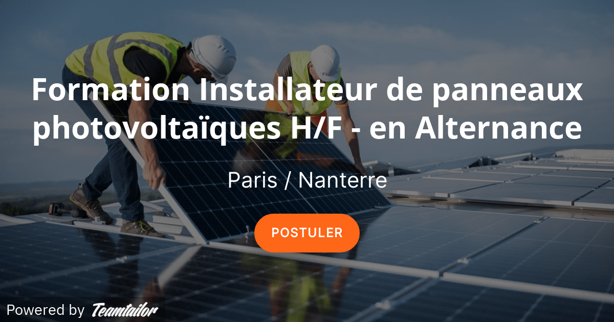 découvrez notre formation spécialisée pour devenir ingénieur photovoltaïque. apprenez les techniques et technologies de l'énergie solaire, développez vos compétences en conception et intégration de systèmes photovoltaïques, et contribuez à un avenir énergétique durable. inscrivez-vous dès maintenant pour transformer votre passion en carrière.